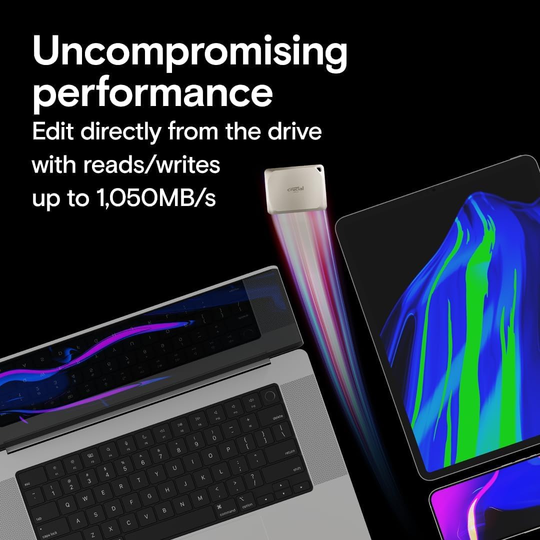 Crucial X9 Pro for Mac 1TB Portable SSD